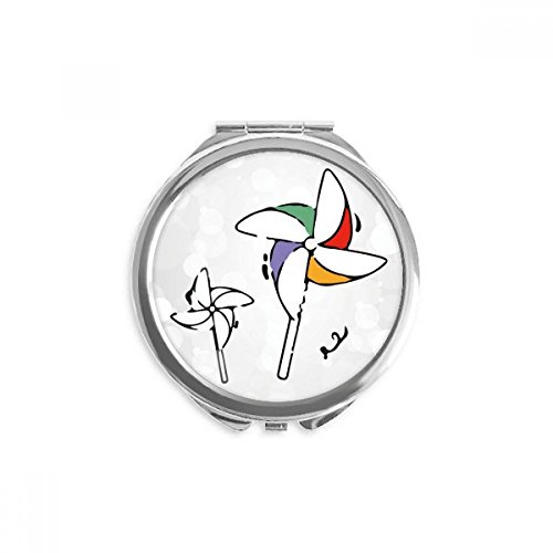 Miroir de poche portable compact pour éviter le maquillage râté
