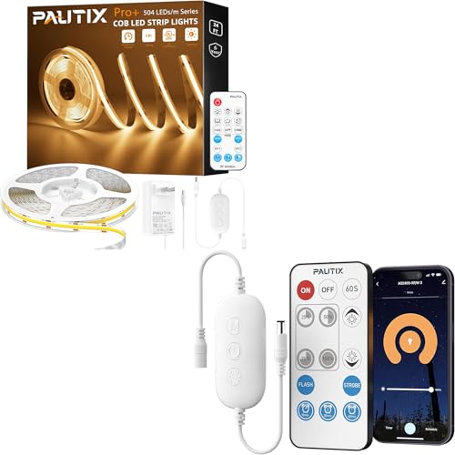 Tira LED COB 2700K 7.5m Regulable con Control Remoto WiFi miniatura 1