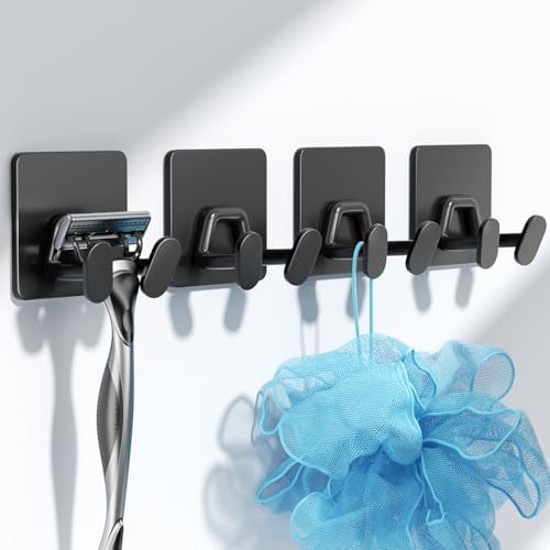 Adhesive Shower Hooks for Inside - Extra Sticky Stainless, Razor ...