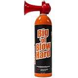 Mainstream Marine Big ‘Ol Blowhard Marine-Grade Air Horn 16oz, High-Capacity Air Horn for Boating Can Be Heard 1 Mile Away, Portable Air Horn is Great for Marine and Sporting Events