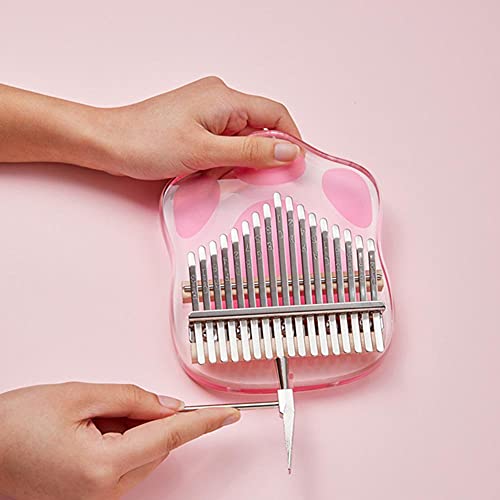 OBRARY Transparent Transparent 17 clés Kalimba Piano Piano Mignon Chats Roses piw Acrylique Portable avec Marteau de… - Les Beatles, Paul McCartney, John Lennon, RIngo Starr, George Harrison OBRARY Transparent Transparent 17 clés Kalimba Piano Piano Mignon Chats Roses piw Acrylique Portable avec Marteau de… – Image 4