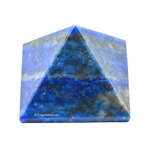 Image of Lapis Lazuli Pyramid - 1.5 inch Inch Crystal Pyramid for Positive Energy, Vastu, Reiki, Feng Shui and Chakra Healing Energy Balancing