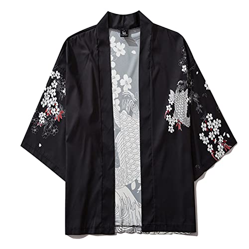 MFCT Men's Lightweight Japanese Graphic Kimono2