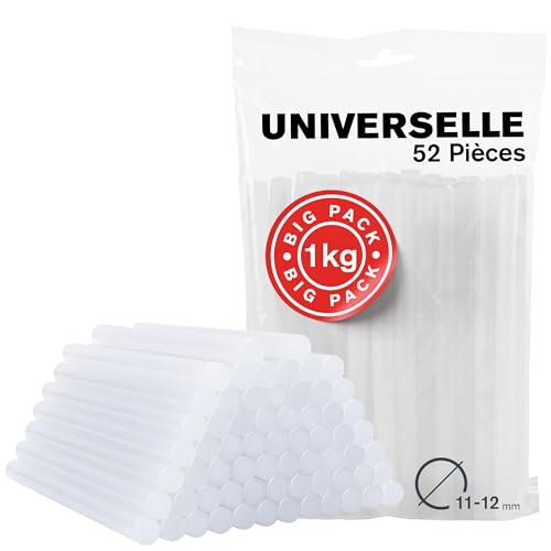 RAPID Bâtons de colle GEN–T - Bâtons de pour pistolet colle - Haute teneur en résine - Pour une gamme d'applications professionnelles – Diamètre 12 mm...