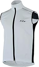 FDX Cycling Gilet Men’s - Lightweight, Breathable Sleeveless Reflective Biking Jacket - Windproof Vest for Running, MTB, Hiking, Gym, Riding - Water Resistant Bicycle Top Gear