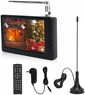 Yoidesu Portable TV with Antenna,5 Inch 1920 x 1280 Mini TV Portable with 1500mAh Rechargeable Battery,Small Car TV for Kids,Kitchen,Traveling,Camping