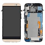 for HTC One M8 831c 6525lvw 6995lvw Replacement LCD Screen + Touch Screen Digitizer Assembly (Gold+...