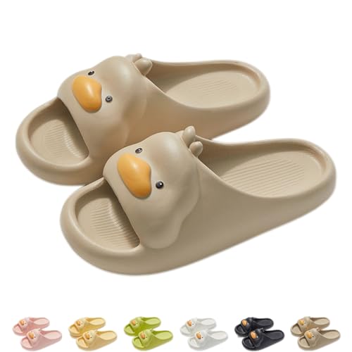 Duck Slippers Bathroom Slippers Cute Cartoon Duck Lovers Men and Women Home Slippers Indoor Flip-flops