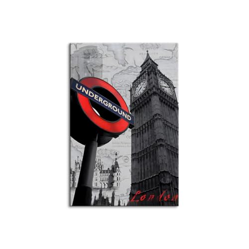 �|�X�^�[ - �ؘg�t���̊����i - �V�e�B�̕ǂ̕��i�ʐ^���G�� - �Ǌ|�� - ������ЁA�Ƃ̕��������̂��߂� - �L�����o�X�G�� - 3���A�[�g�p�l�� �u���g���s�s�̊X���݁v (70x100cm�i28x40in�j,A)