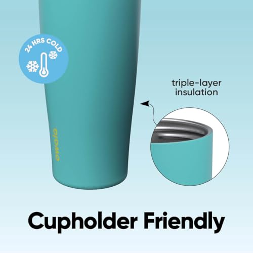 Image of Owala FreeSip Tumbler Insulated Stainless Steel Water Bottle with Built-in Straw and Side Handle, For Travel, Work, School, and Sports, 40oz, BPA Free, Leak Proof, Summer Sweetness