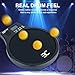 EX [3-IN-1] Portable Digital Electronic Drum Pad, with [Metronome, Speed Detection & Tap Counting] 10″ TPR Practice Pad, Black