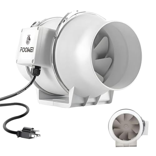 La mejor selección de Extractor de Aire para Cocina - 5 favoritos. 44 Extractor De Aire Industria Potente Silencioso De 6 Pulgadas, Potente ventilador de baño con amortiguador,Ventilador de ventilación pequeño con ventana potable para tienda, sala...