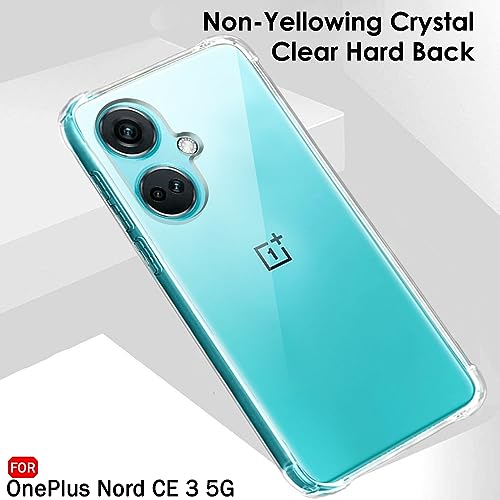 Image of TheGiftKart TPU+PC Crystal Clear Back Cover Case For Oneplus Nord Ce 3 5G | 360 Degree Protection | Shock Proof Design | Transparent Back Cover Case For Oneplus Nord Ce3 5G (Transparent Bumper)