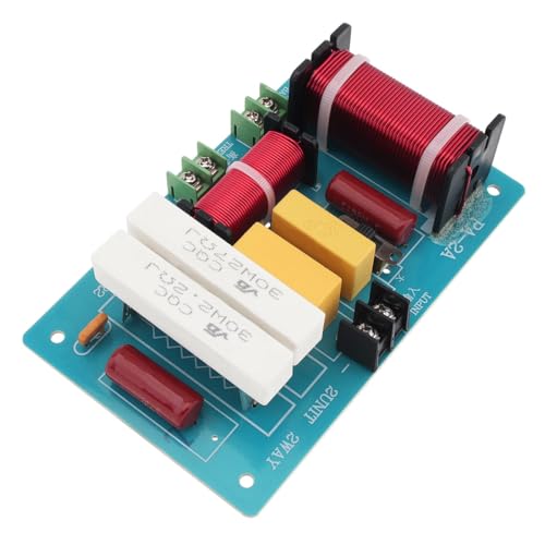 Laroal Crossover a 2 vie per altoparlante 450 W 4-8 Ohm Divisore di frequenza alta-bassa a 2 vie per altoparlante Crossover per altoparlante HiFi