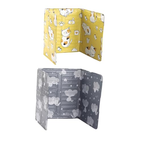 TOPBATHY 2 Piezas Protector de Salpicaduras Cocina Aluminio para Fogones Gas Paneles Separadores Aceite Resistentes y Fáciles de Limpiar para Cocinas Portátiles