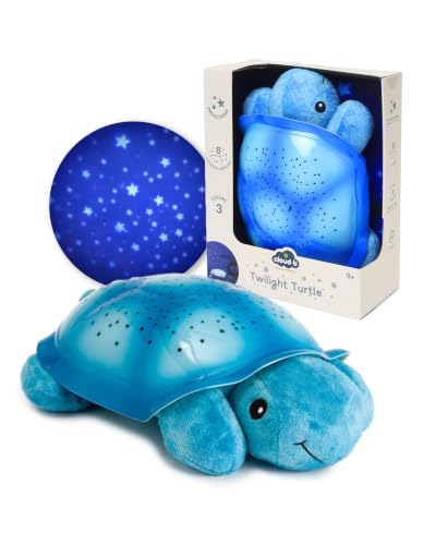 Cloud b Calming Nightlight Star Projector | Gentle Brightness | 3 Colors | 8 Constellations | Auto-Shutoff | Twilight Turtle Blue