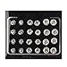 Parts Express 12 Pair Silver Alloy Diamond Magnetic Stud Earrings for Unisex No Hole Piercing 3Sizes 4MM,6MM,7MM