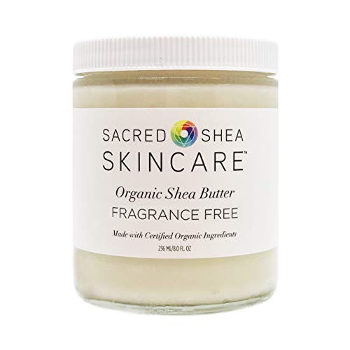 Image of Sacred Shea Skincare Organic Shea Body Butter, Fragrance Free Beauty Butter, Beauty Butter 8 oz.
