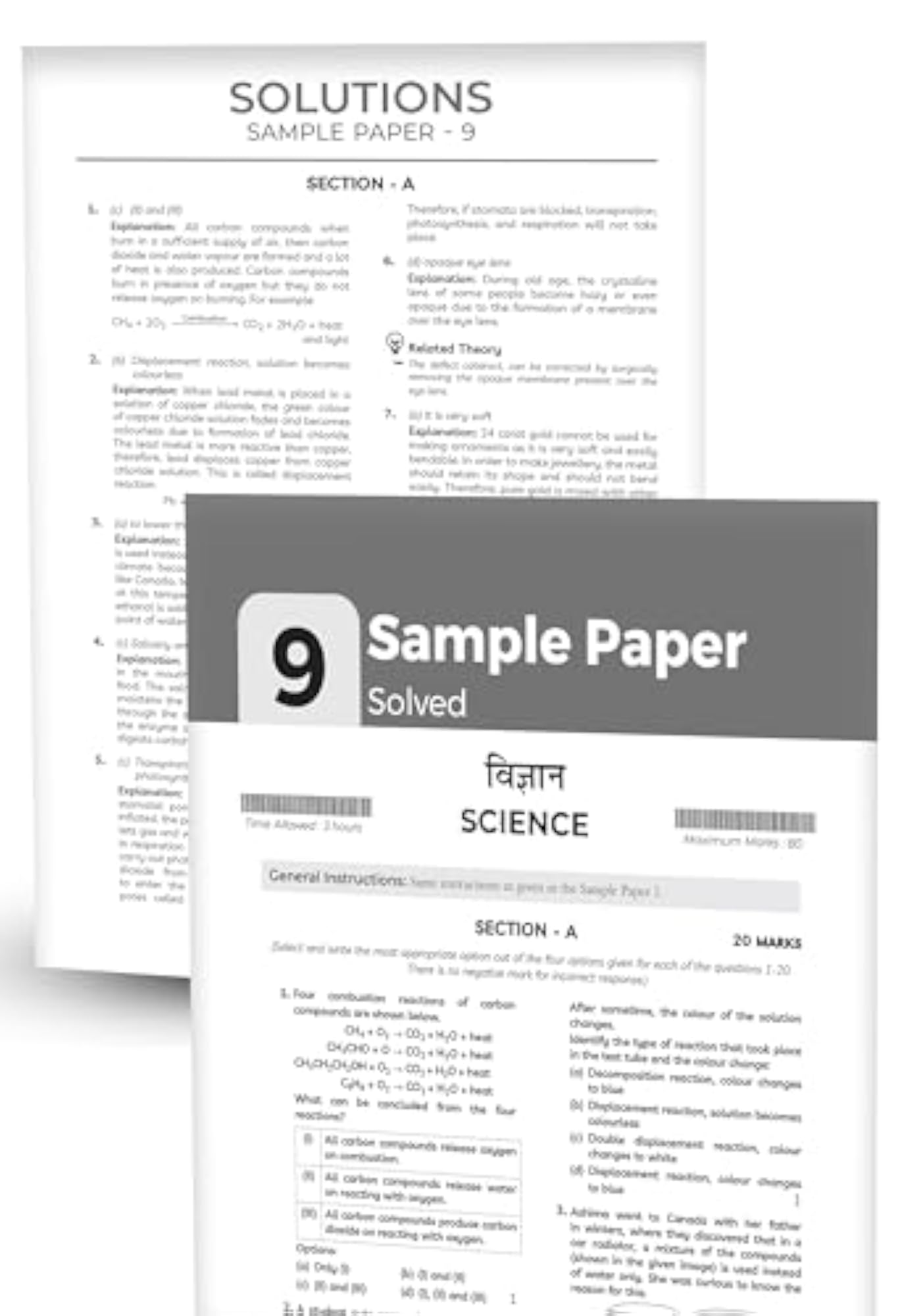 Educart CBSE Science Class 10 Sample Paper 2023-24