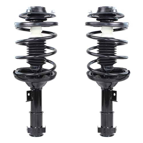 Image of Detroit Axle - 2pc Front Struts for 2001-2005 Chrysler Sebring Dodge Stratus 2000-2005 Mitsubishi Eclipse, 2 Struts & Coil Spring Assembly 2002 2003 2004 Replacement Suspension