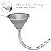 Steel Bendable Spout Wide Mouth Funnel with Filter and 14.5