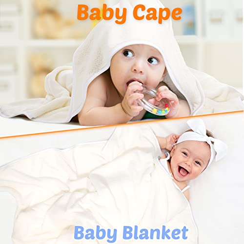 Irenare 12 Pcs Baby Hooded Towel Bulk 30 X 30 Inch Coral Fleece Soft Absorbent Newborn Bath Towel For Kids, Hooded Baby Toddler Bath Blanket Towel For Babies Toddler Infant Shower Gift Supplies #TOP4