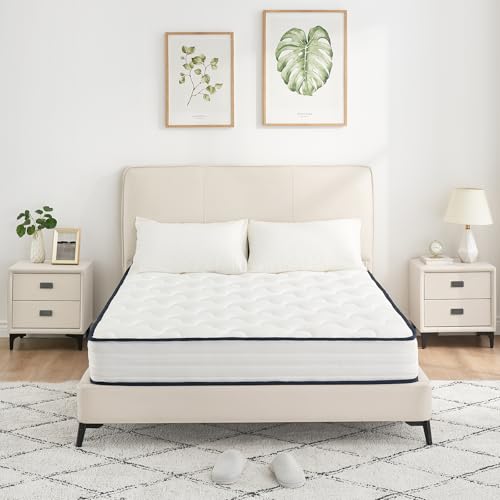 Garvee Colchón 140 x 200 cm, Grosor 21 cm, colchón viscoelástico, firmeza Media H3, 7 Zonas de Confort, Funda de Microfibra, Transpirable, Reversible, sujeción