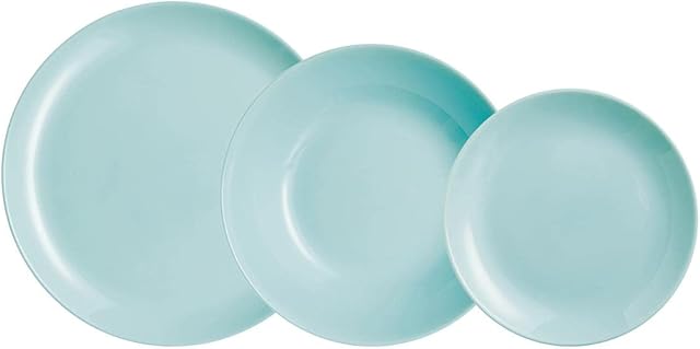 Luminarc 0883314737066 Diwali Light Dinner Set 18 Pieces Turquoise
