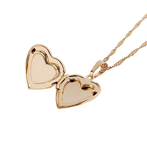 24k Gold Plated Muslim Allah Open Heart Pendant Necklace4