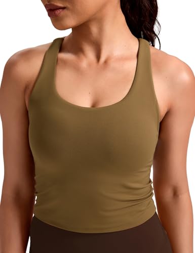 Image of HeyNuts Longline Zeal Bras Medium Impact Wirefree Sports Bras Workout Crop Tank Tops with Removable Pads, A-D Cups