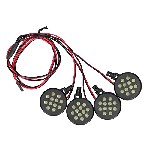 RiToEasysports RC 4 LED-Leuchten Helles RC Car 4 LED-Lampen-Kit-Set Kompatibel mit HPI/Rovan Baja - 5B 1/5 RC-Auto RC-Zubehör Zubehör Für Modellautos Modellspielzeug