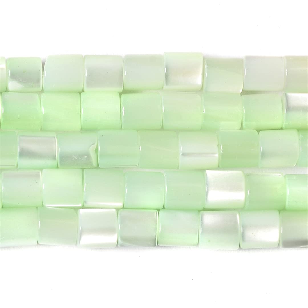 Perles d'espacement cylindriques vertes 4x3.5mm pour bijoux lot de 95