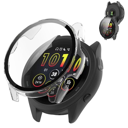 For Garmin Forerunner 265 �Ή� �P�[�X�yDKEYIT�z�����K���X ��̌^ �K�[�~��Forerunner 265 �ی�J�o�[ PC�f�ޒ����^ �����ȒP �ϏՌ� ��U�h�~ �����x �����ߗ� ���h�~ �S�ʕی� �w��h�~(�N���A)