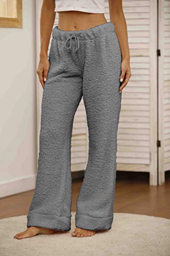 Famulily Womens Winter Cozy Lounge Pants Warm Soft Fleece Pajama Bottoms Sleepwear2