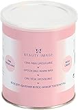BEAUTY IMAGE Warmwachs Haarentfernung, Wachsdose für Gesicht und Körper 800g (Pink)