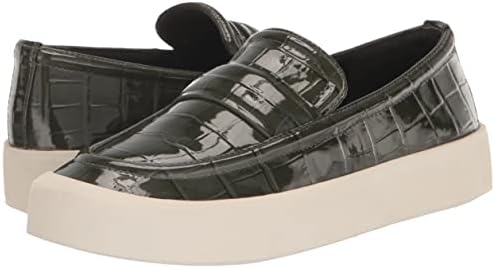 Vince Womens Ghita Slip On Sneaker Olive Green Leather 10 M | Image 6