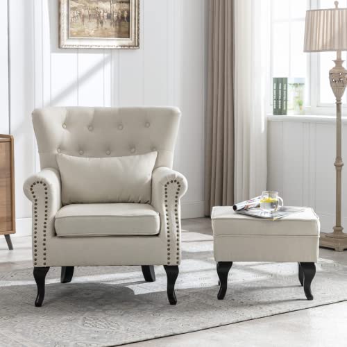 Sillón Plegable Comodo Beige miniatura 6