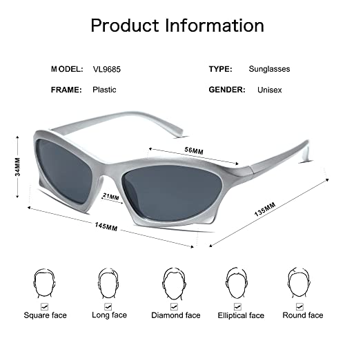 LeonLion Sunglasses Womens Trendy Wrap Y2k Around Sun Glasses For Men Sport Sunglasses Vintage Shades Bat Retro Eyeglasses4