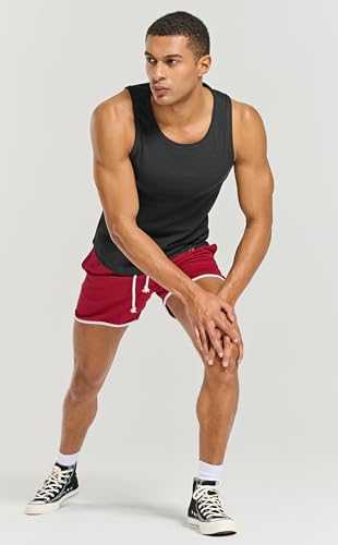 Men's Ribbed Workout Tank Tops Fitness Muscle Gym Tanks Sleeveless Bodybuilding Shirts4