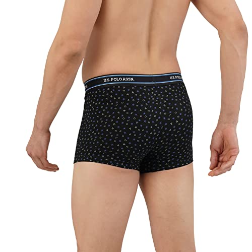 Image of U.S. Polo ASSN. Men's I616 Elasticized Waist Printed Underwear Trunks - Pack of 2