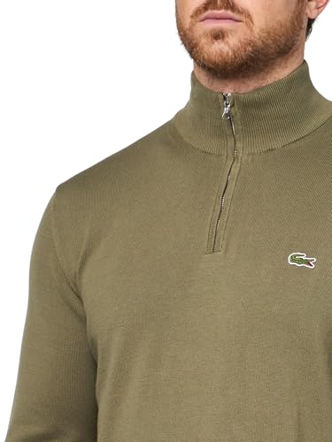 Image of Lacoste Men's Cotton Quarter Zip Sweater