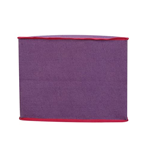 Image of DOUBLE R BAGS Reusable Jute Gift Bag with Cotton Handle for Shopping, Wedding, Return Gifts & Birthday Party, Purple, Pack of 1