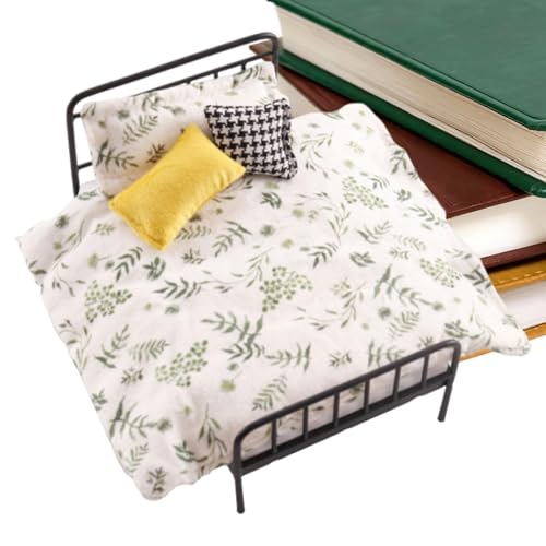 Cama vintage realista para crear historias de vestir en el armario salón de tu mini casa de juegos