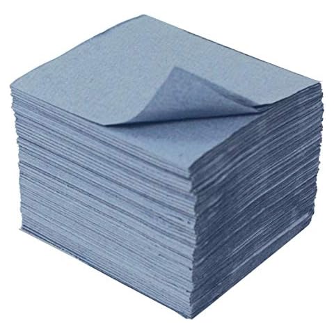 Small Children's Mini Paper Hand Towels, V-Fold Interfold, for Nursery School, Blue, 122x122mm (Case of 7200 Towels) Cover
