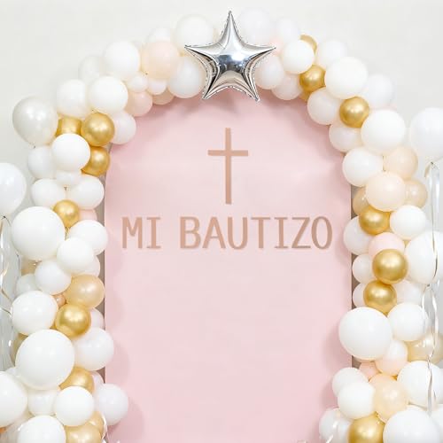 Vinilo Decorativo Mi Bautizo Cruz 50x30 cm miniatura 6