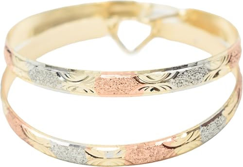 Mixed Metal Tri Tone Rose Gold, Silver & Yellow Gold Hoop Earrings, 18k Gold Filled Plating2