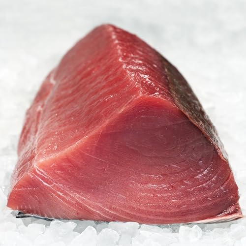 Ocean Beauty Yellowfin Tuna #1 Loin, Cleaned, Sushi Grade, 5-12 Lbs Each, 2 Pieces, Frozen