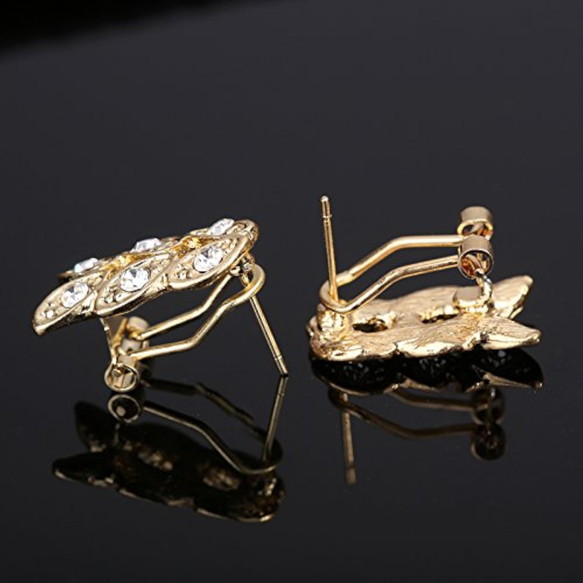Crystal & Cubic Zirconia 18K Yellow Gold Plated Jewellery Set
