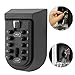 Key Lock Box. 10 Buttons Password Key Storage Lockbox with Weather Cover Portable Wall Mount Lockbox for Home, Office, or Commercial Use