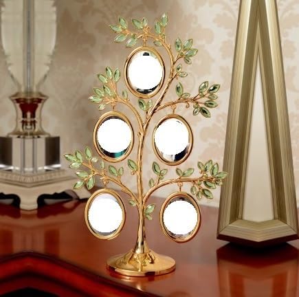 Custom Family Tree Picture Frame - Genealogy Wall Decor 5 Photo Holder Table Decoration - Unique Family Keepsake Frame(2)